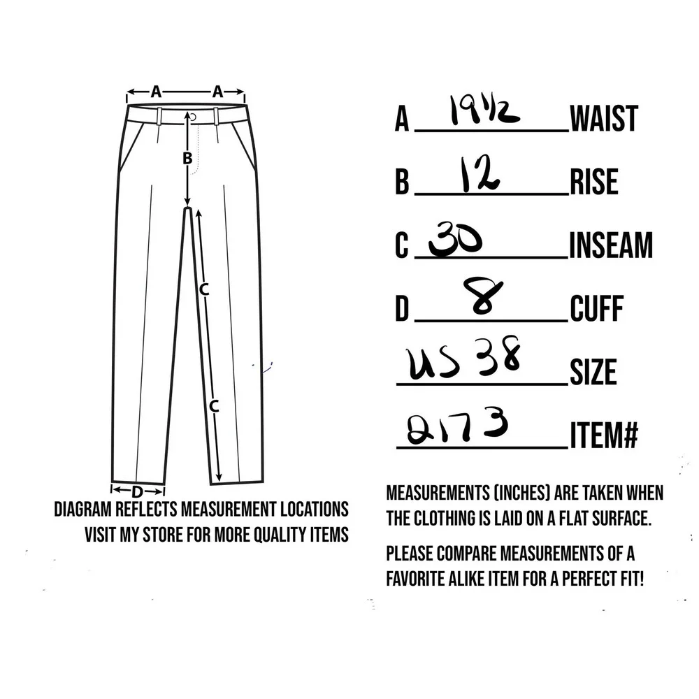 Lands End Mens Tailored Fit Chino Pants Khaki Brown 38x30‎